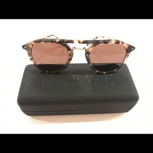 Krewe Gravier matte tortoise new sunglasses